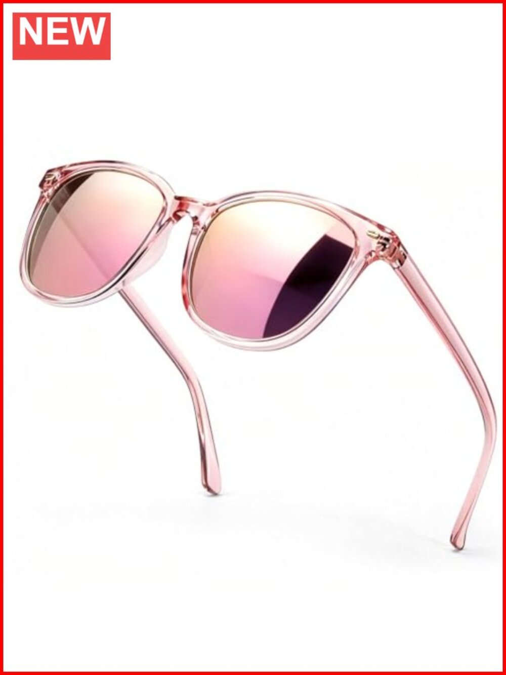 SIPHEW Oversized Square Polarized Mirrored Sunglasses UV400 Women's